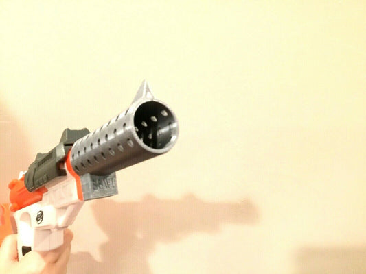 Nerf SharpFire Barrel Suppressor Attachment Extension Mod - Easy Slide On