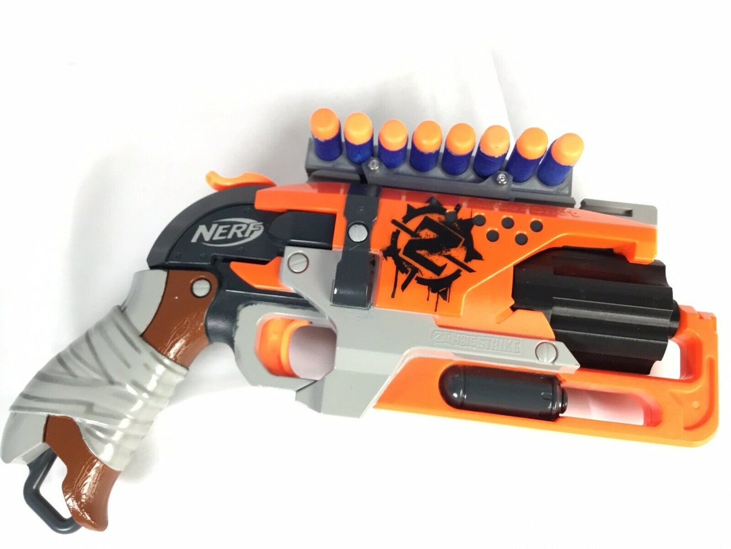 SSWI Nerf Compatible Tactical Rail Ammo Holder Holds 6, 8 or 10 Darts Universal