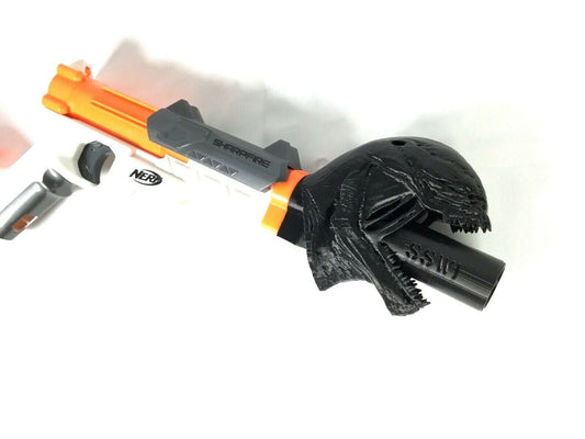 Nerf SharpFire Venom Barrel Suppressor Attachment Extension Mod - Easy Slide On