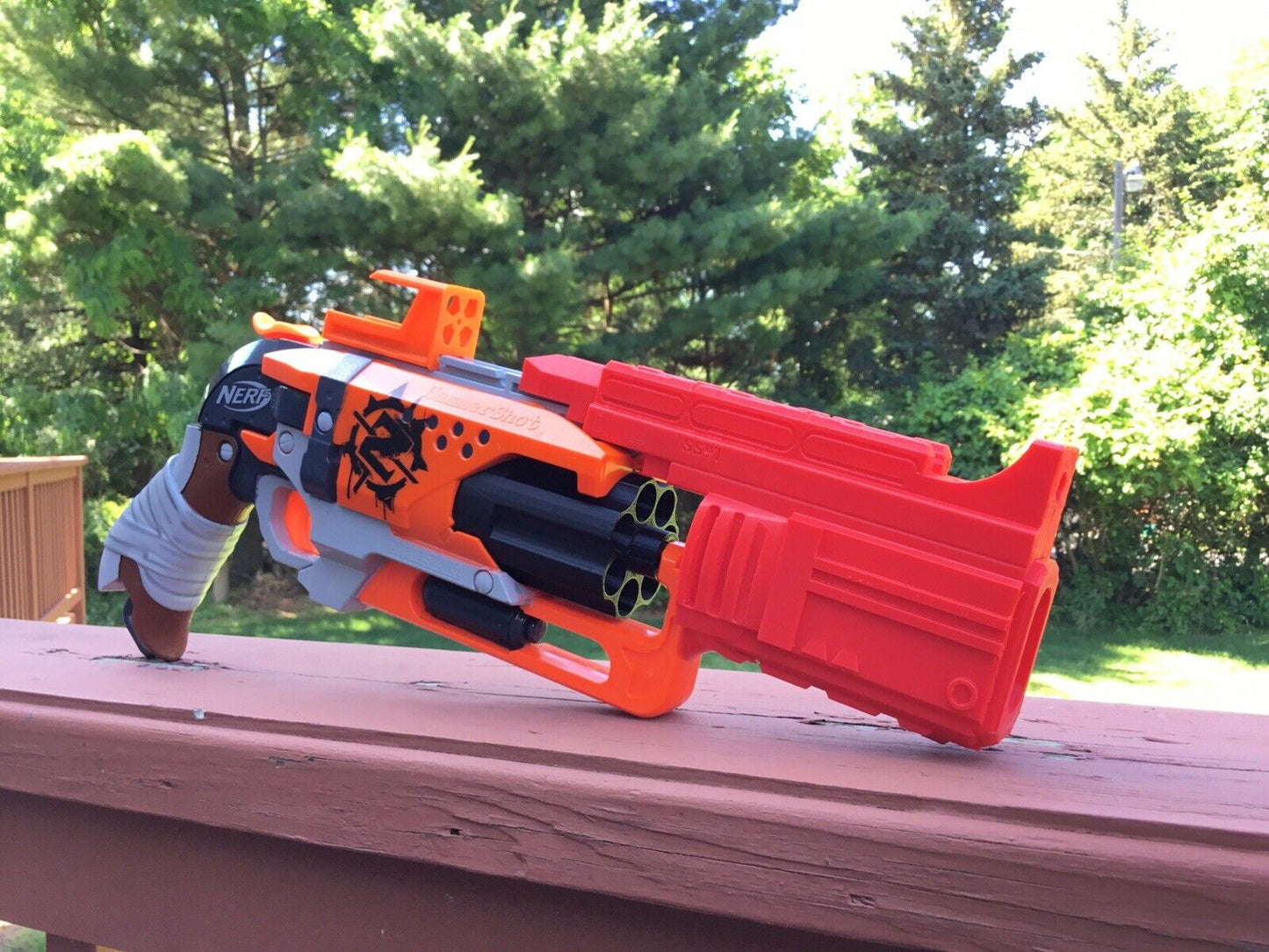 SSWI Custom Tactical Big Boy Barrel Mod For Nerf HammerShot - Hammer Shot