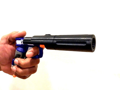 Custom Silencer Mod Kit for Nerf Jolt Modified Snap On Attachment - Modded