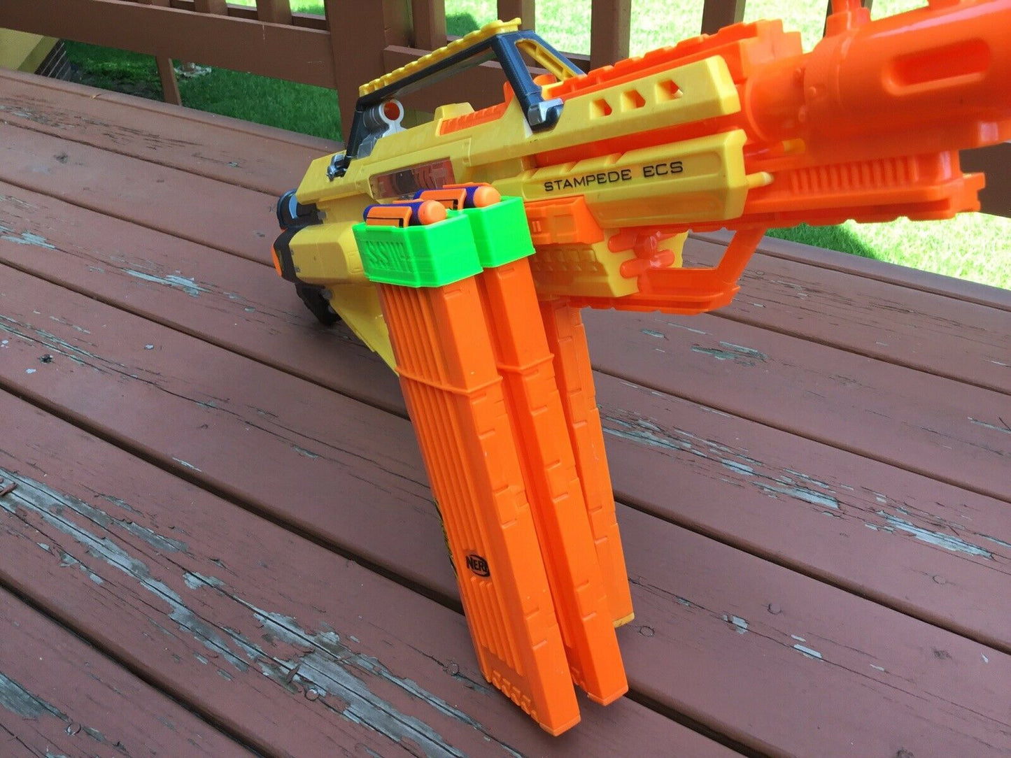 SSWI MAGAZINE MOD DUAL 2 CLIP HOLDER For NERF TACTICAL RAIL Custom Attachment