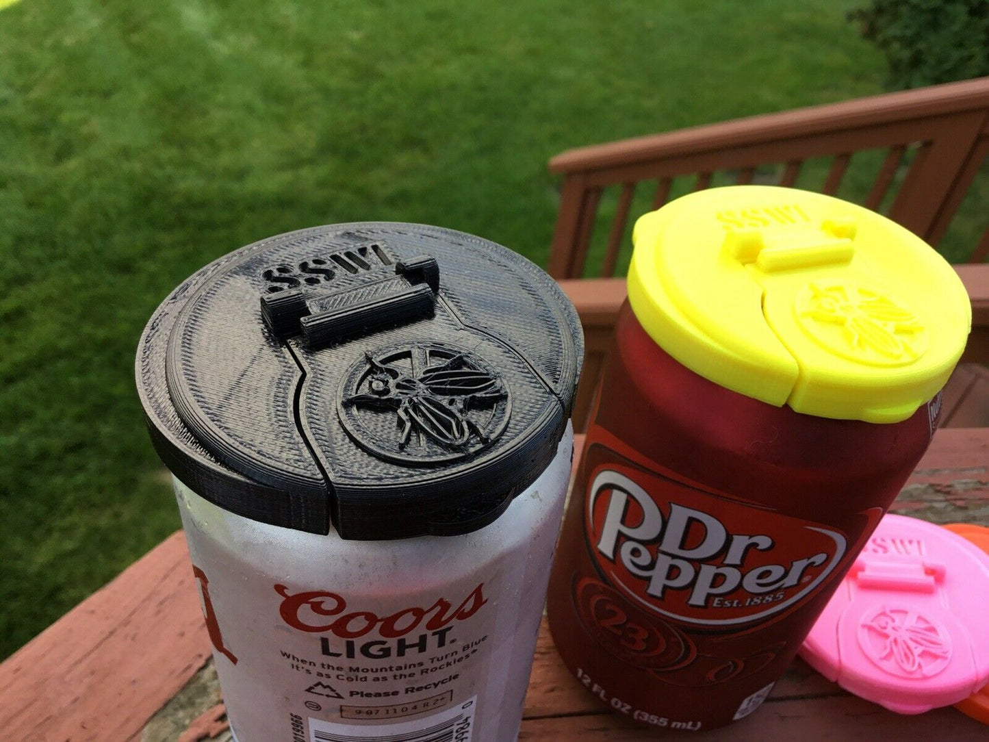 SSWI 2PK Soda Can Covers Soda Pop Tops Beer Can Lid Beverage Covers (All Colors)