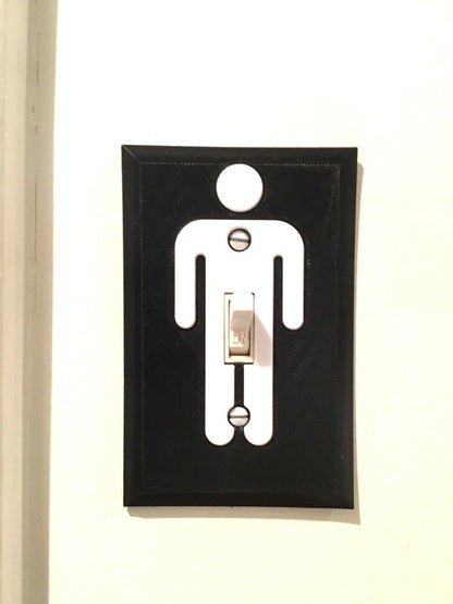 Manhood Naughty Gag Gift Light Switch Cover Plate Novelty Nude Naked Man Funny