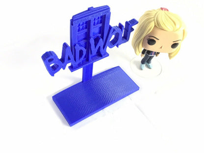 Bad Wolf Doctor Who FAN ART Display Sign POP Dorbz Wobblers Collectibles Dr Who