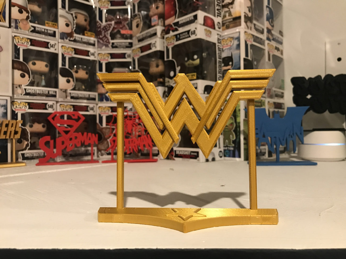 Wonder Woman Crown Display Sign Stand