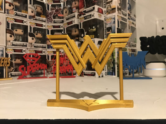 Wonder Woman Crown Display Sign Stand