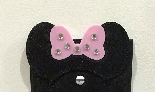 Minnie Mouse Fan Art Custom Light Switch Cover Plate Perfect Gift