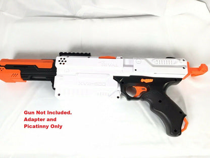 Rival Kronos Extended Muzzle Brake Plate Adapter & Picatinny Rail Nerf Upgrade