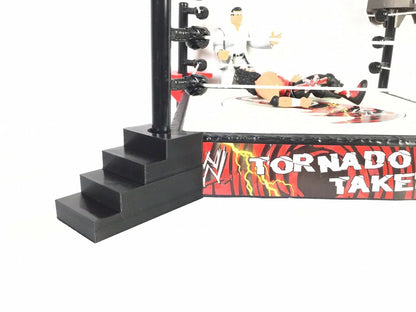 SSWI WWF WWE WCW Compatible Event Wrestling Ring Steps Add-ons for figures