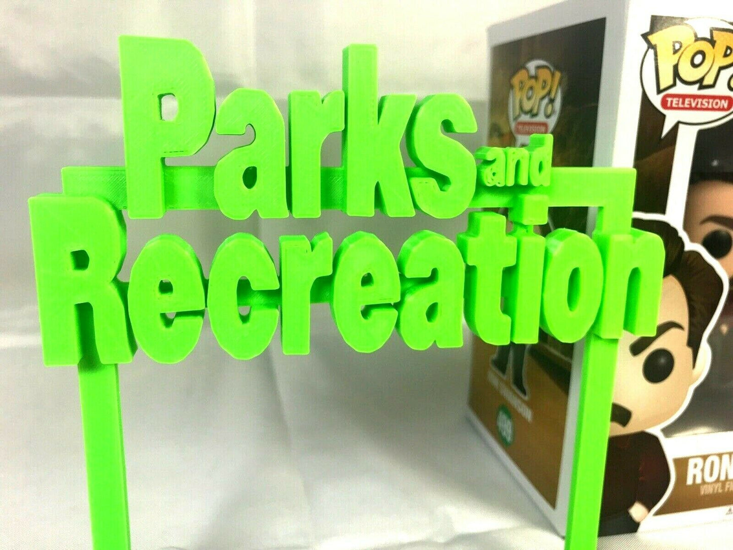 Parks and Recreation Display Sign Stand POP Dorbz Wobblers Collectibles TV Show
