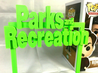 Parks and Recreation Display Sign Stand POP Dorbz Wobblers Collectibles TV Show