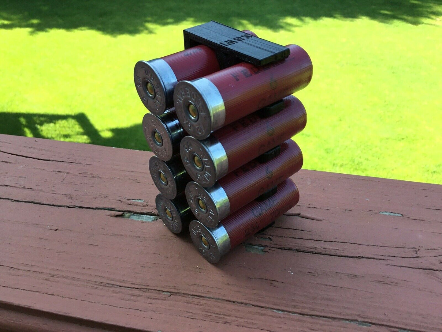 8 Shell Tactical Shotgun 12 Gauge Shell Ammo Holder with Vest / Belt Clip 12 Ga.