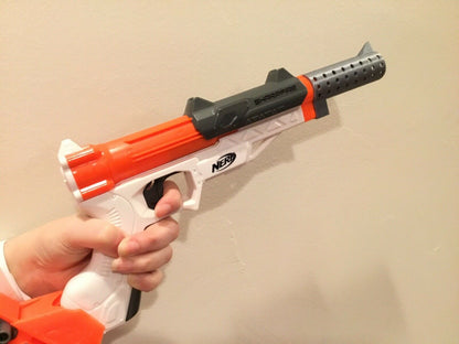 Nerf SharpFire Barrel Suppressor Attachment Extension Mod - Easy Slide On