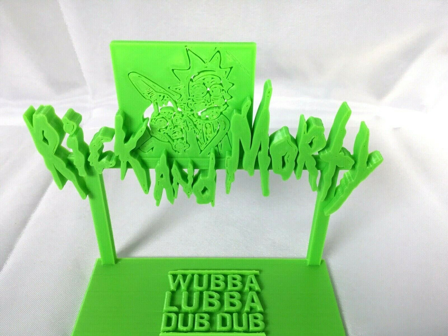 Rick and Morty Wubba Lubba Dub Dub (Fan Art) Display Sign POP Dorbz Collectibles