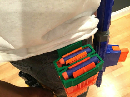 Double Magazine Clip Holder With Belt Loop for Nerf and Worker Mod Magazine Clip