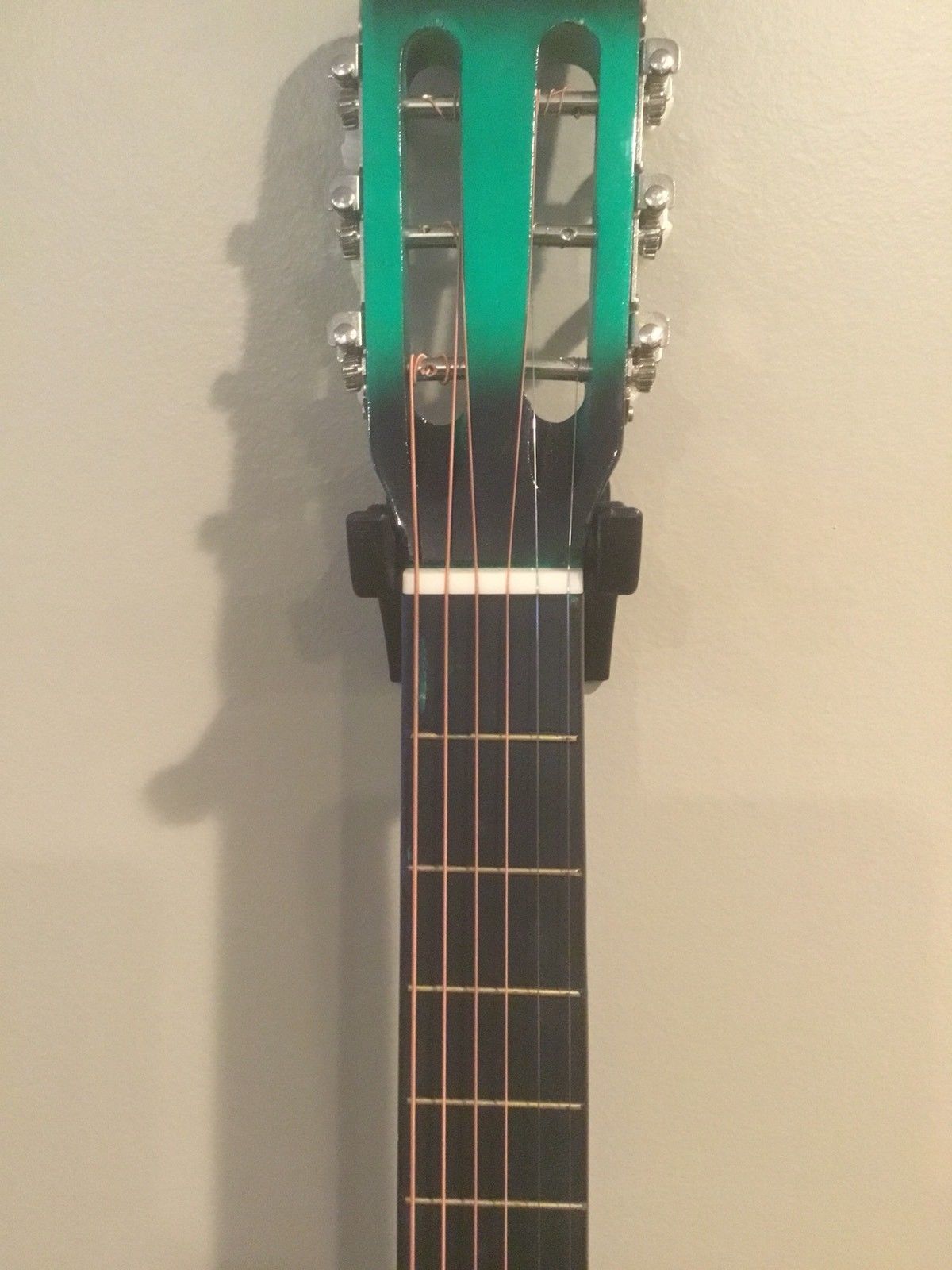 New Guitar / Bass Wall Display Hanger Mount Holder Bracket & Guitar Pick Shelf