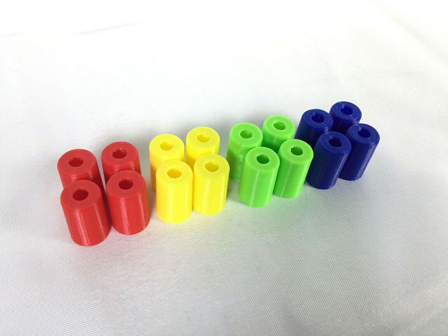 Trouble Game Replacement Pieces Parts 16 Total Yellow Blue Green Red Tokens Pegs