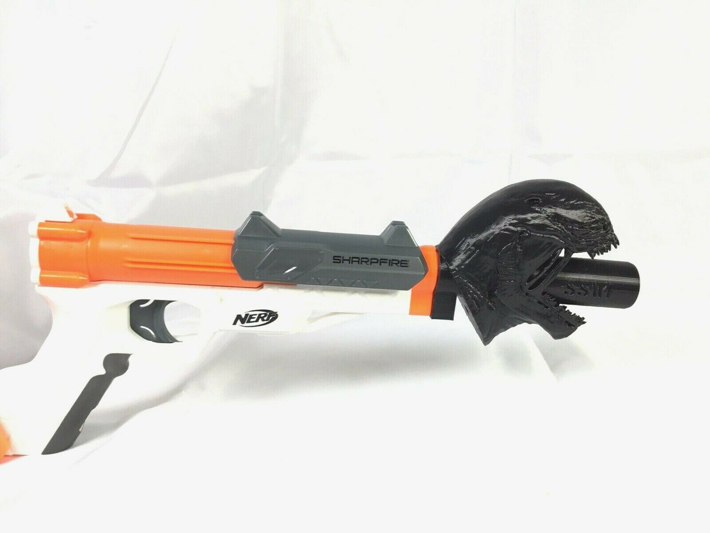 Nerf SharpFire Venom Barrel Suppressor Attachment Extension Mod - Easy Slide On
