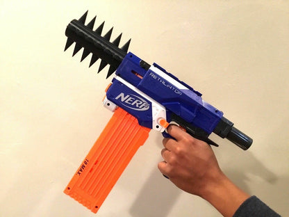 Tactical SPIKED Barrel Twist On Extension Attachment Nerf Stryfe Modulus More
