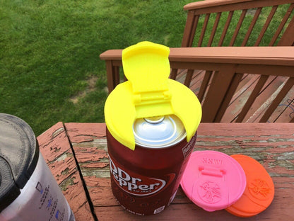 SSWI 2PK Soda Can Covers Soda Pop Tops Beer Can Lid Beverage Covers (All Colors)