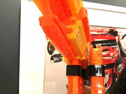 SSWI Nerf Gun Dual Magazine / Clip Holder for Dart Clips Holds 2 Mags Any COLOR