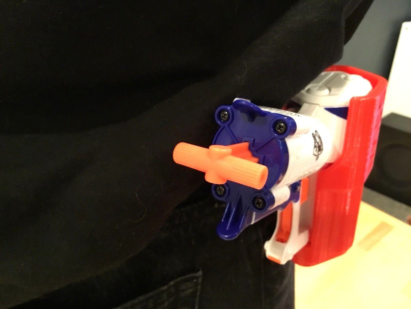 SSWI Custom Nerf N-Strike Elite Triad EX-3 Blaster Holster Belt Loop (Any COLOR)