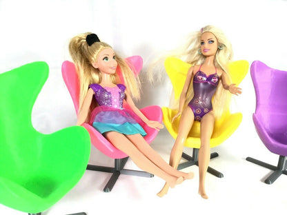 SSWI Doll House Compatible Custom Modern Swivel Chair Stools Dolls Dream