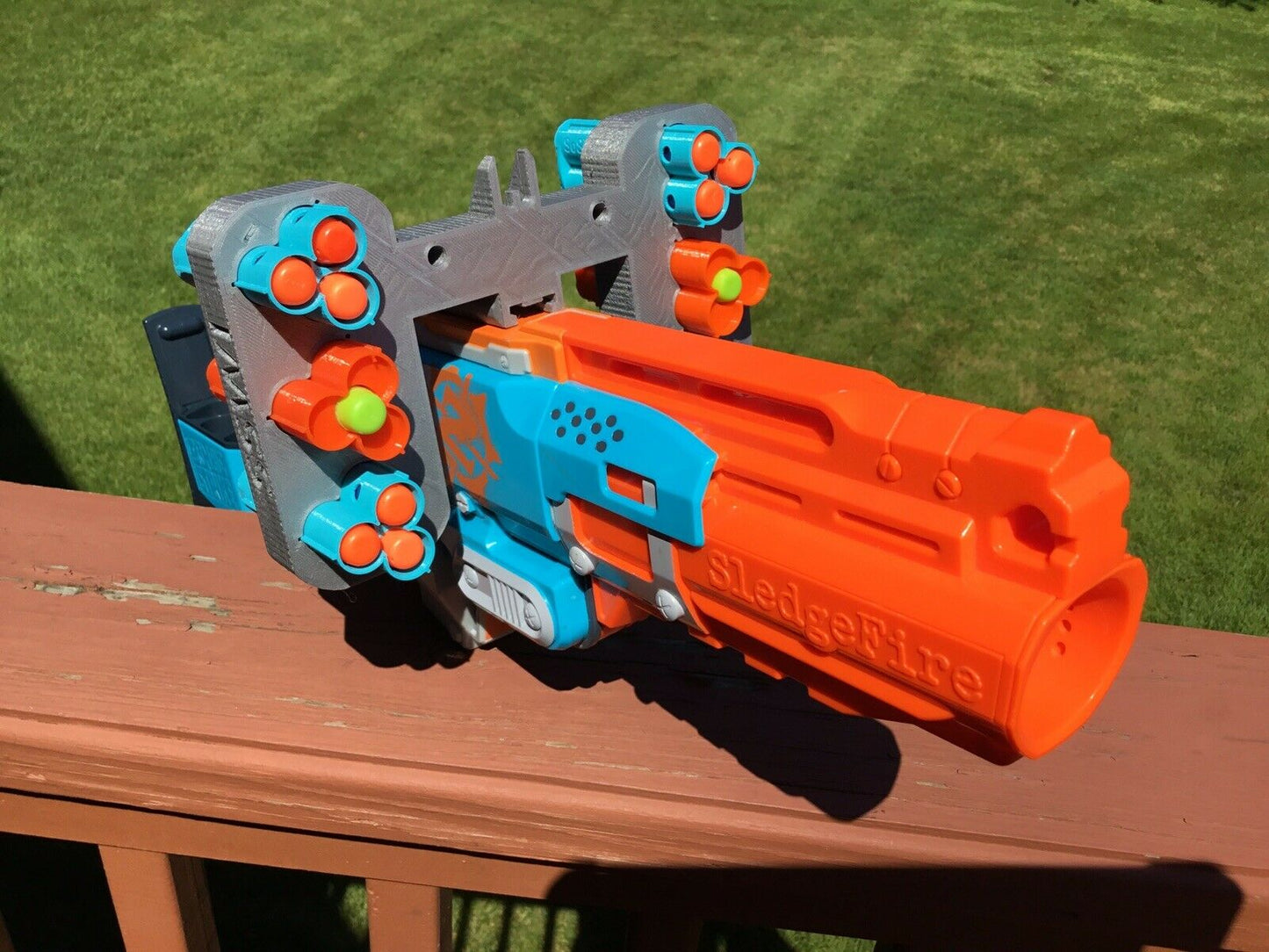 Nerf Compatible 6 Shell MOD Attachment for Zombie Strike Sledge Fire SledgeFire