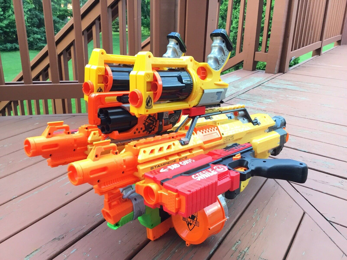 Nerf Compatible SSWI QUAD Tactical Rail Connector Joiner 4 Guns Side by Side