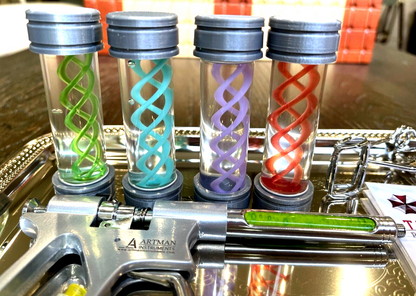 Resident Evil Metal Syringe T-Virus Antidotes Tray ID Clamp Umbrella Corporation