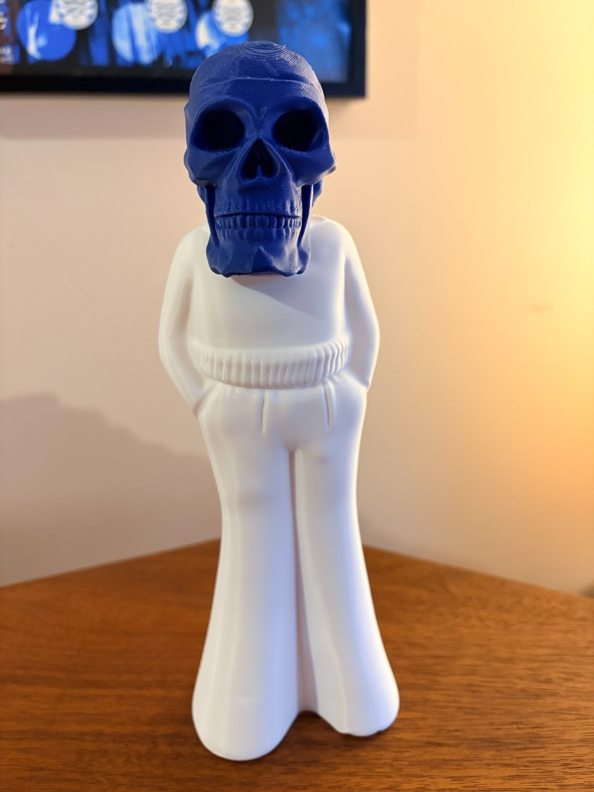 Frozen Charlotte Jack White Collectible Figurine 10" Tall, Solid