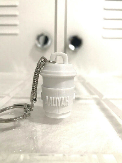 Custom Coffee Lovers Key Chain Gift, Add a Name to the Order Free! Free Shipping