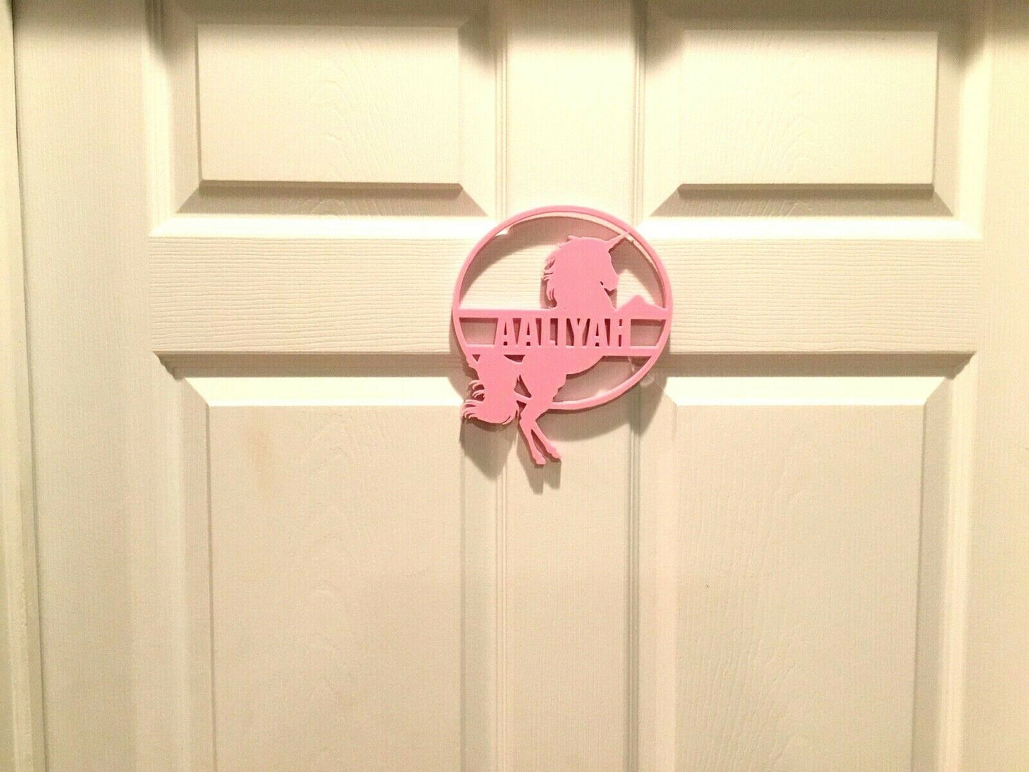 Custom (Add Your Name) Unicorn Door / Wall Sign Display Decoration Decor
