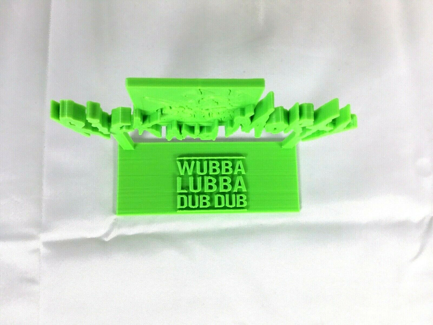 Rick and Morty Wubba Lubba Dub Dub (Fan Art) Display Sign POP Dorbz Collectibles