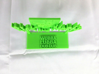 Rick and Morty Wubba Lubba Dub Dub (Fan Art) Display Sign POP Dorbz Collectibles