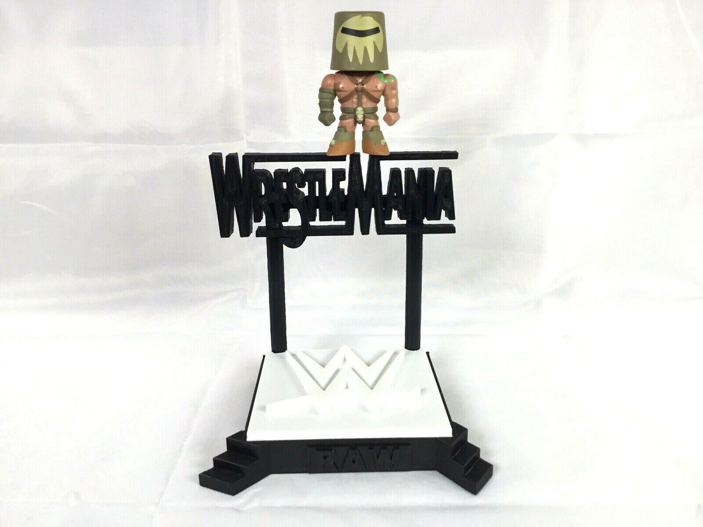 WWE Wrestle Mania Stage FAN ART Display Sign POP Dorbz Wobblers Collectibles 