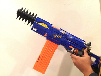 Tactical SPIKED Barrel Twist On Extension Attachment Nerf Stryfe Modulus More