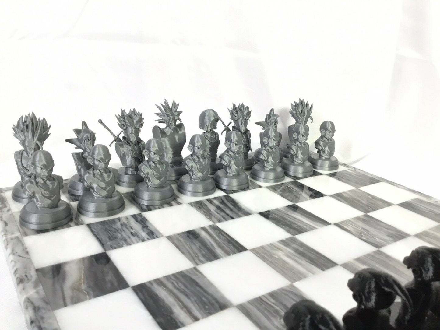 Dragon Ball Z FAN ART Chess Set Goku, Broly, Vegeta Gohan Krillin DragonBall DBZ