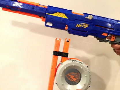 SSWI Nerf Gun Dual Magazine / Clip Holder for Dart Clips Holds 2 Mags Any COLOR