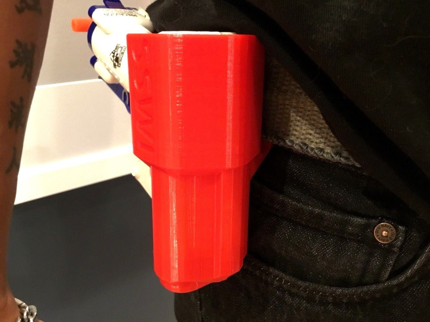 SSWI Custom Nerf N-Strike Elite Triad EX-3 Blaster Holster Belt Loop (Any COLOR)