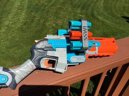 Nerf Compatible 6 Shell MOD Attachment for Zombie Strike Sledge Fire SledgeFire