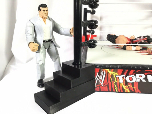 SSWI WWF WWE WCW Compatible Event Wrestling Ring Steps Add-ons for figures