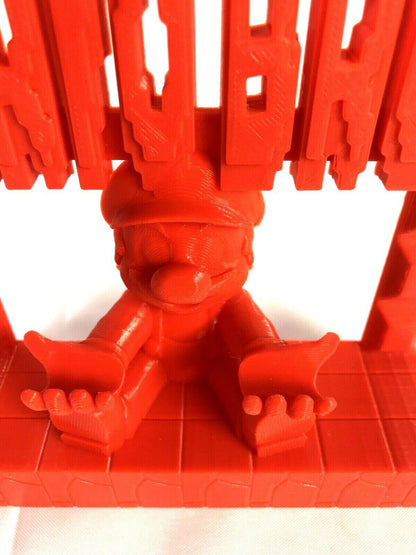 Mario Brothers Display Sign Stand Phone / Pen Holder POP Wobblers Mario Bros