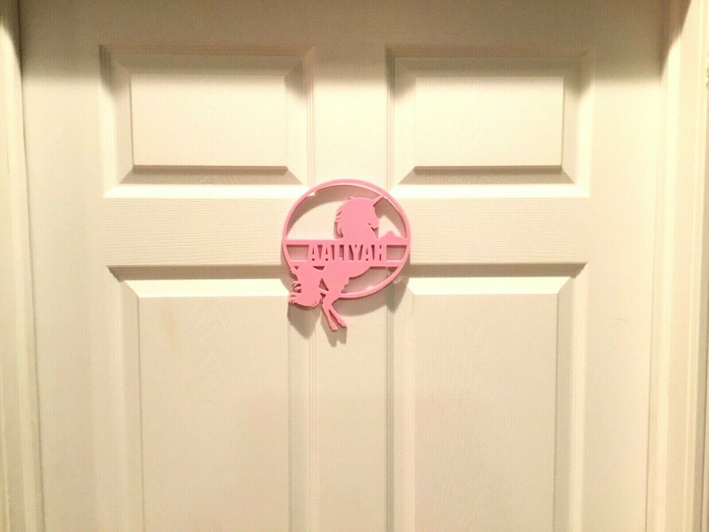Custom (Add Your Name) Unicorn Door / Wall Sign Display Decoration Decor