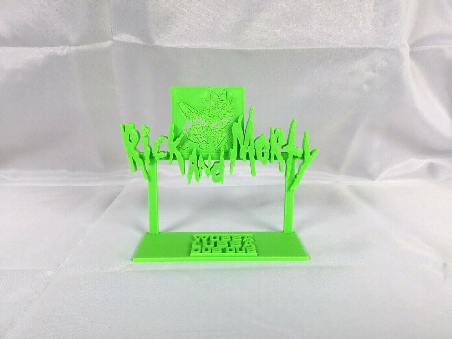 Rick and Morty Wubba Lubba Dub Dub (Fan Art) Display Sign POP Dorbz Collectibles