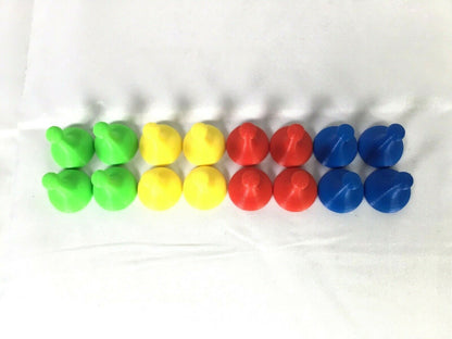 Sorry Board Game Replacement Pieces Parts Pawns Movers 16 Red Green Blue Yellow