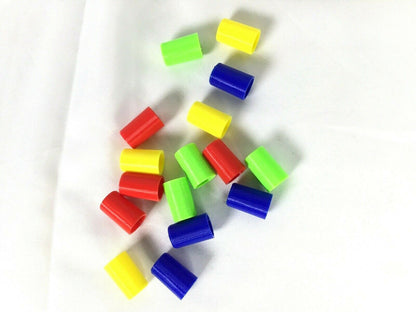 Trouble Game Replacement Pieces Parts 16 Total Yellow Blue Green Red Tokens Pegs