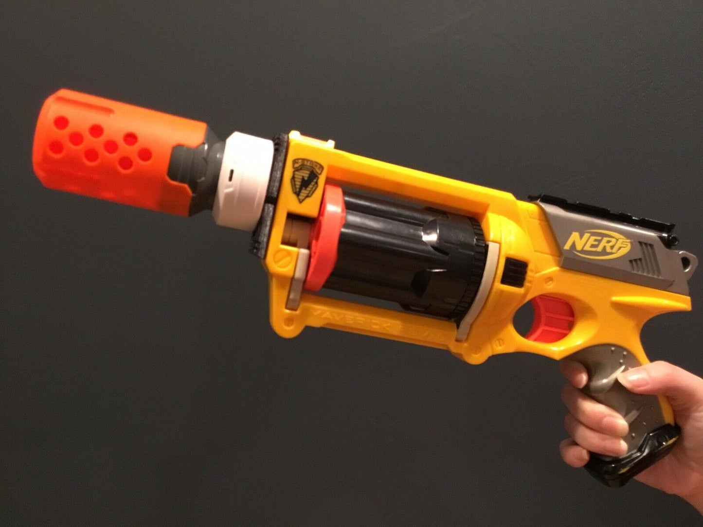 Nerf Maverick Compatible Barrel Muzzle Adapter Attachment ONLY - Easy SSWI MOD