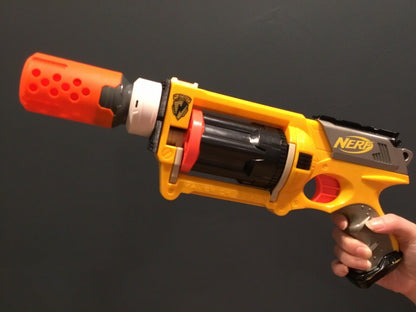 Nerf Maverick Compatible Barrel Muzzle Adapter Attachment ONLY - Easy SSWI MOD